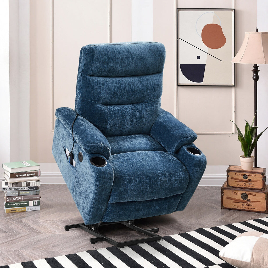 Christopher Knight Home - Fauteuil inclinable électrique Liyasi avec massage, chauffage et fonctionnalités pratiques