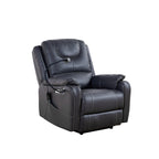 Christopher Knight Home - Fauteuil inclinable électrique Liyasi Zero Gravity avec massage, chauffage, chargement USB et support pour téléphone