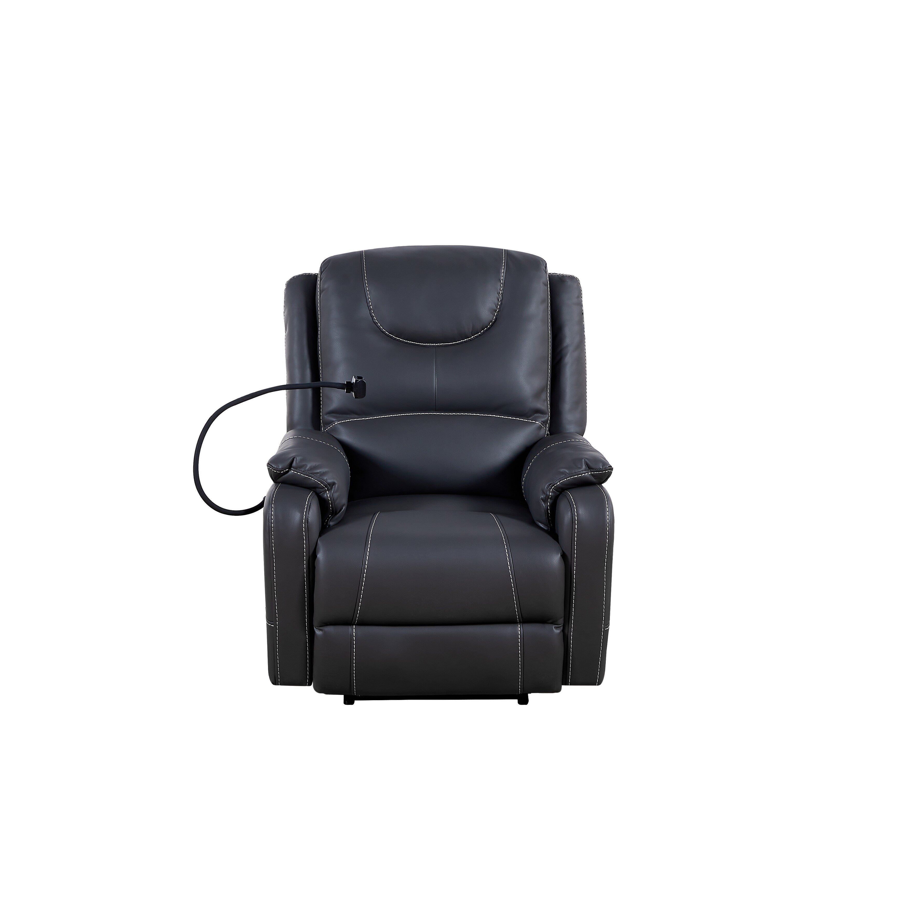 Christopher Knight Home - Fauteuil inclinable électrique Liyasi Zero Gravity avec massage, chauffage, chargement USB et support pour téléphone