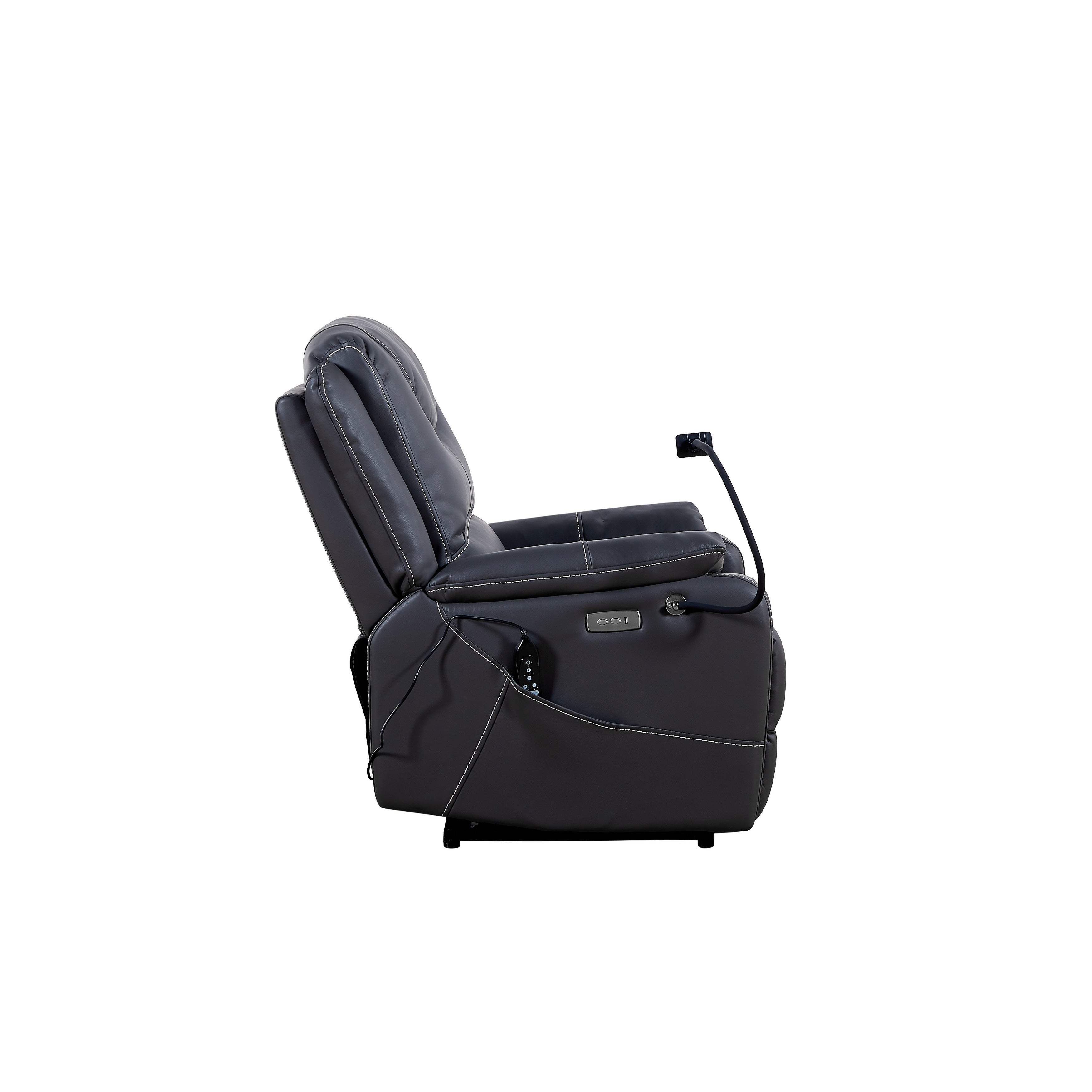 Christopher Knight Home - Fauteuil inclinable électrique Liyasi Zero Gravity avec massage, chauffage, chargement USB et support pour téléphone