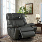 Christopher Knight Home - Fauteuil inclinable électrique avec deux moteurs, massage, chauffage, porte-gobelets et support de téléphone réglable