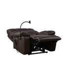 Christopher Knight Home - Fauteuil inclinable électrique avec deux moteurs, massage, chauffage, porte-gobelets et support de téléphone réglable