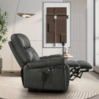 Christopher Knight Home - Fauteuil inclinable électrique avec deux moteurs, massage, chauffage, porte-gobelets et support de téléphone réglable