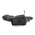 Christopher Knight Home - Fauteuil inclinable électrique avec deux moteurs, massage, chauffage, porte-gobelets et support de téléphone réglable