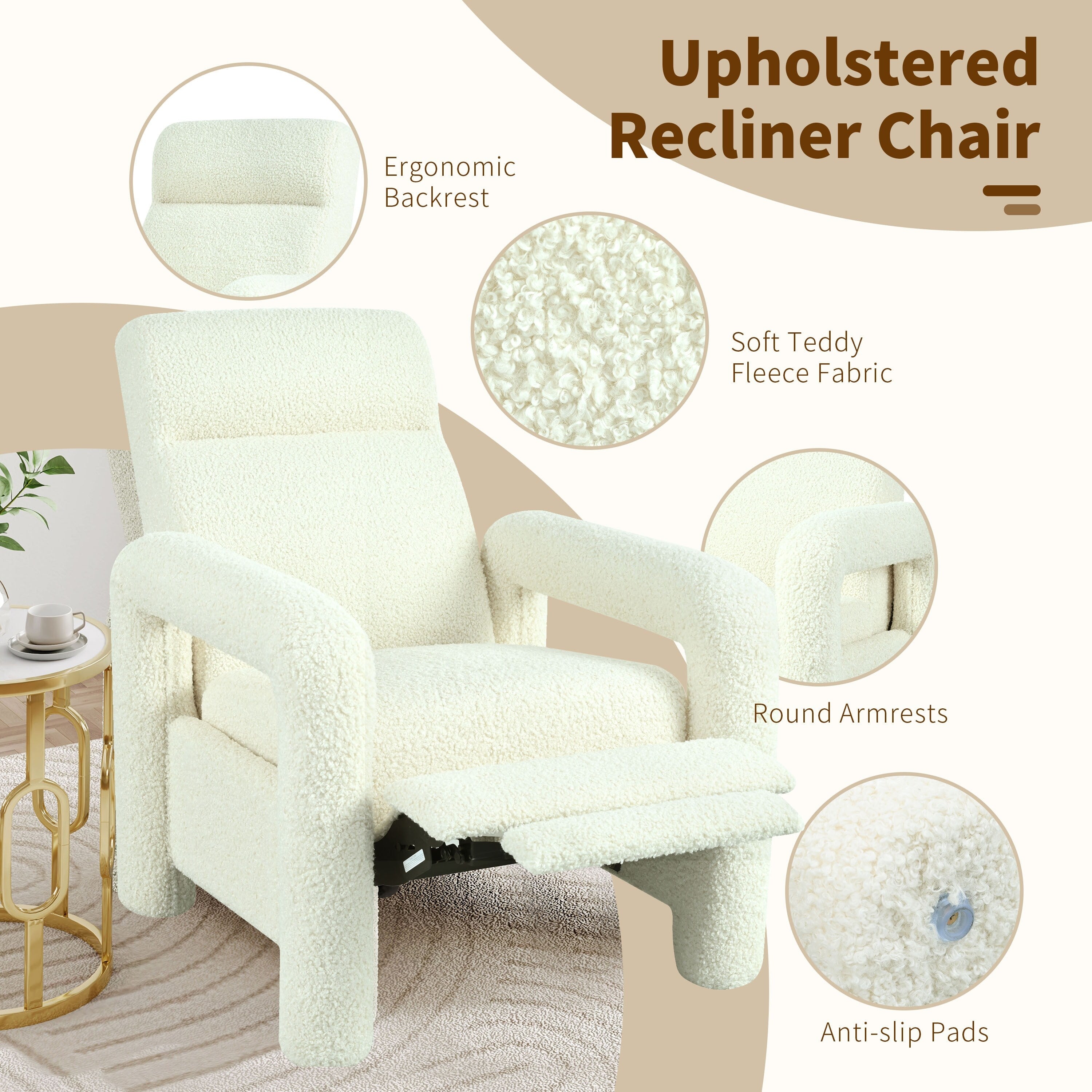 Christopher Knight Home - Fauteuil inclinable à dossier réglable