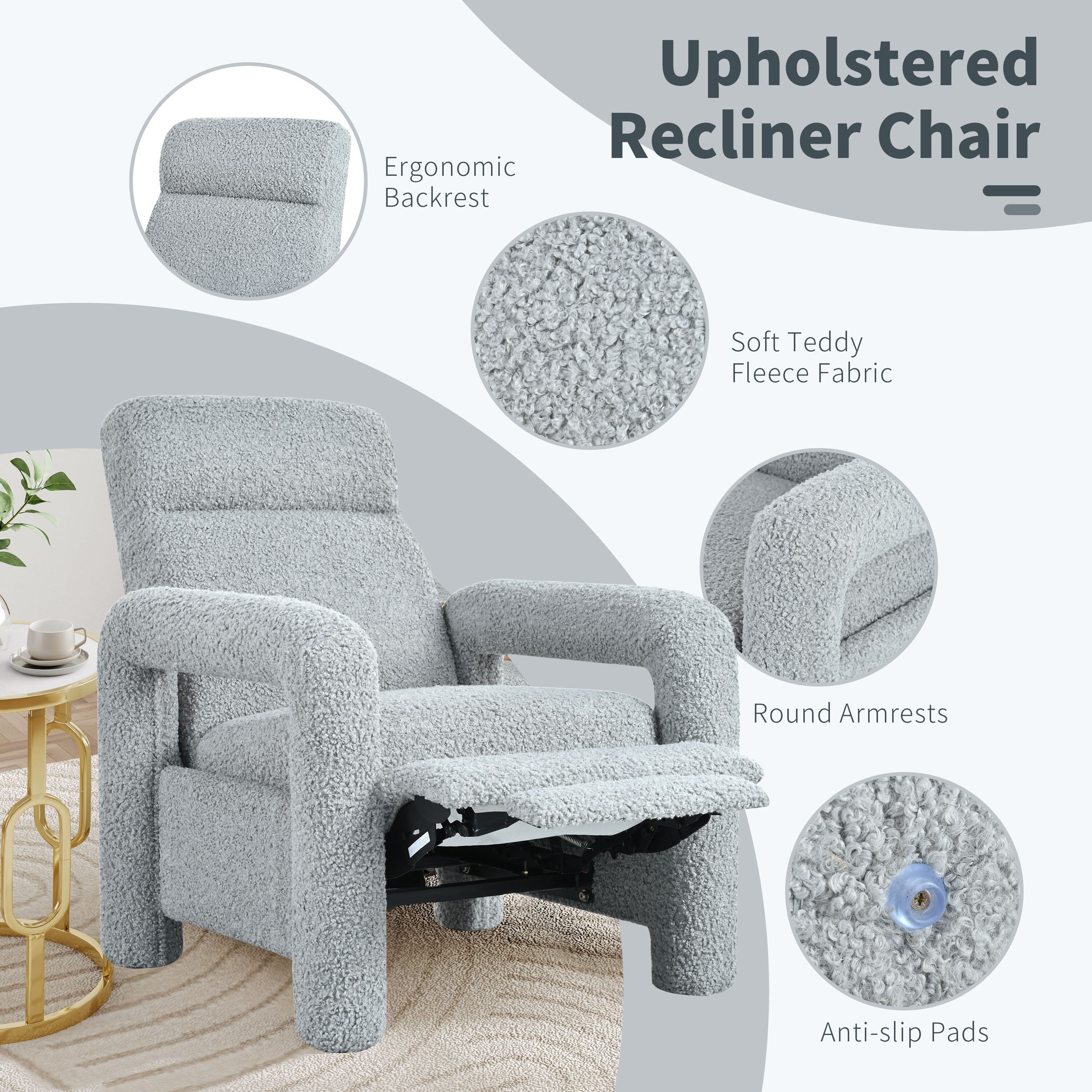 Christopher Knight Home - Fauteuil inclinable à dossier réglable