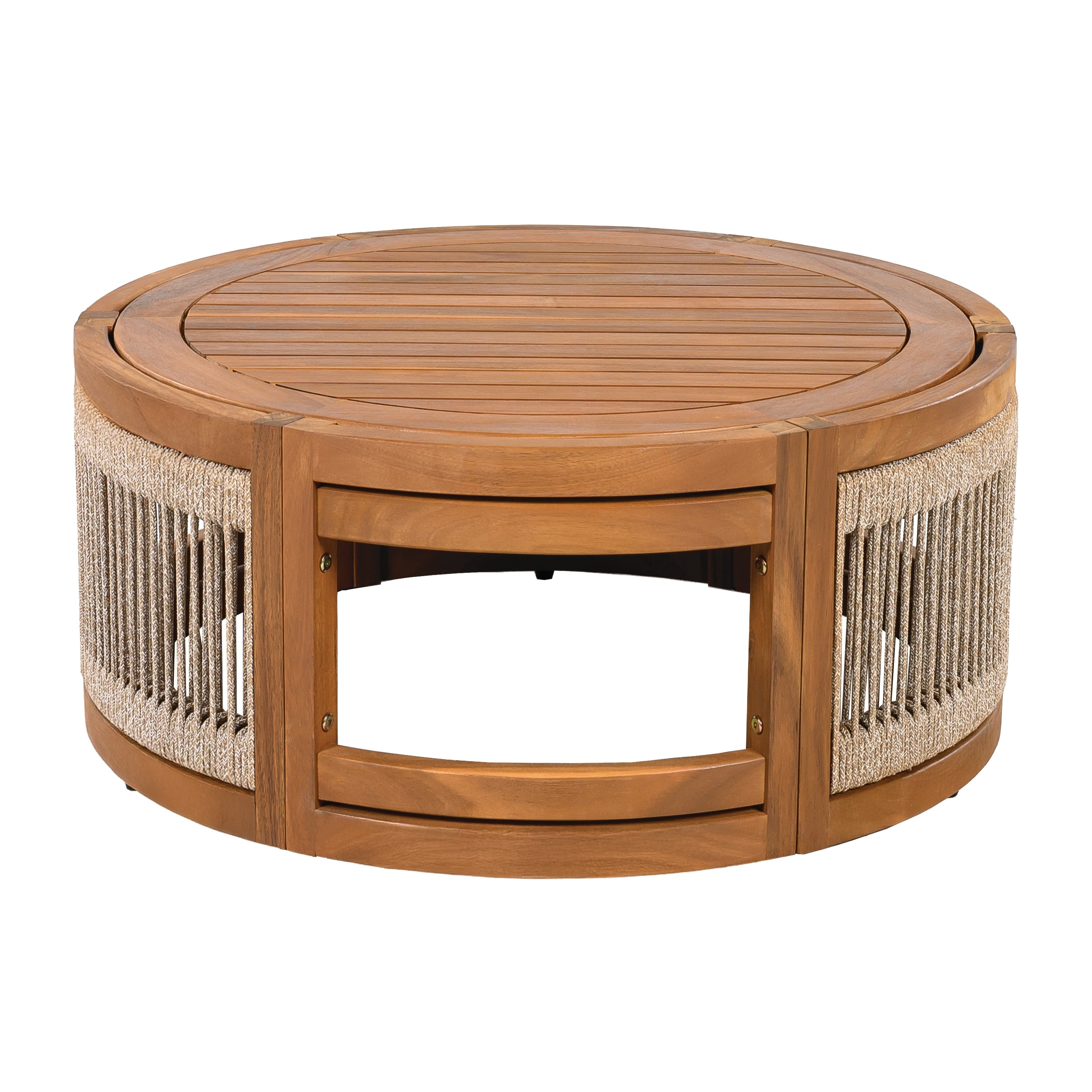 Christopher Knight Home - Ensemble de conversation d'extérieur Sophia 4 pièces en bois d'acacia