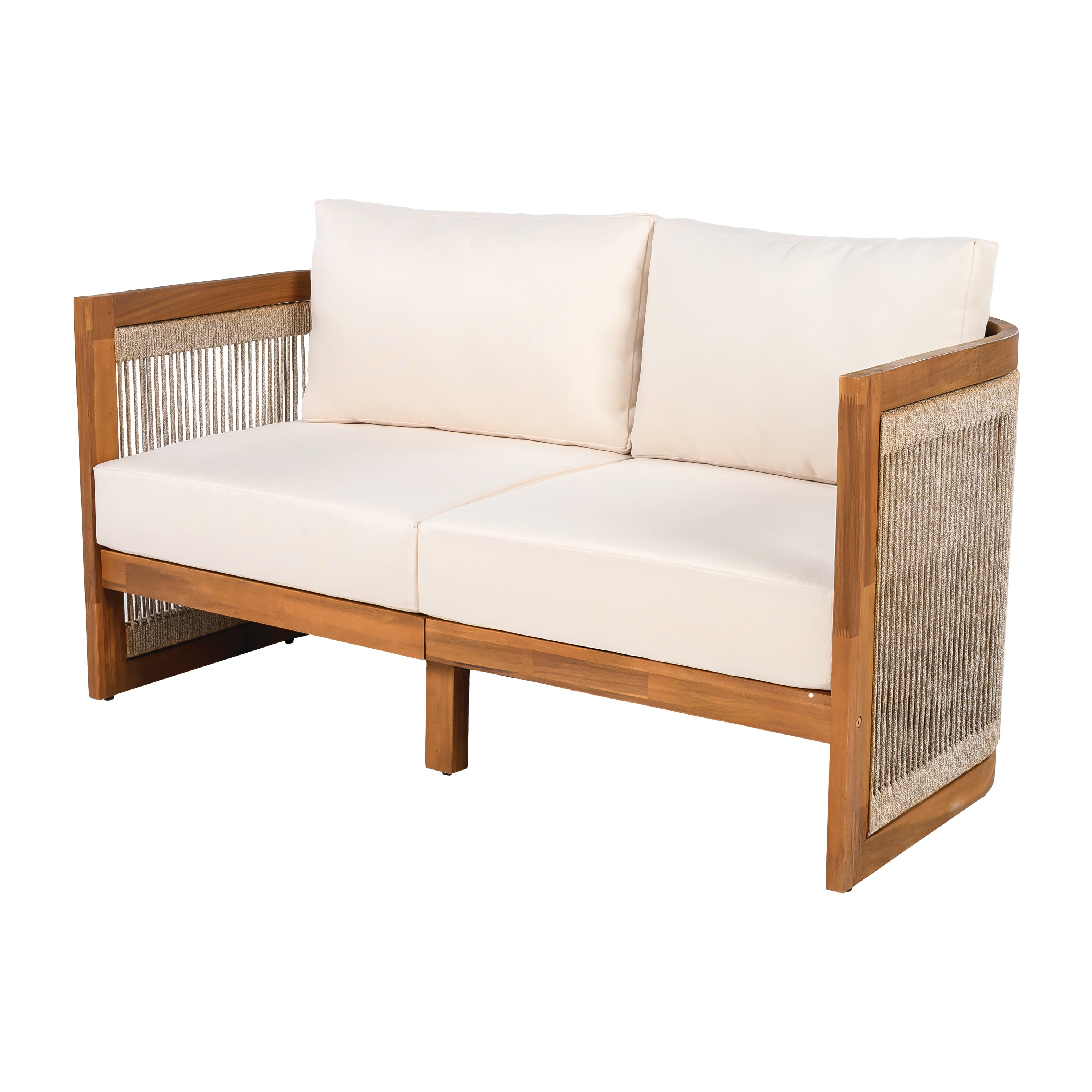 Christopher Knight Home - Ensemble de conversation d'extérieur Sophia 4 pièces en bois d'acacia