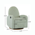 Fauteuil inclinable pivotant et coulissant Boucle 360 ​​de Christopher Knight Home
