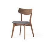 Chaises de salle à manger Chazz en bois d'hévéa rembourrées, style milieu de siècle (lot de 2/4) par Christopher Knight Home