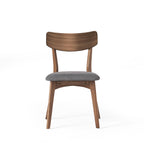 Chaises de salle à manger Chazz en bois d'hévéa rembourrées, style milieu de siècle (lot de 2/4) par Christopher Knight Home