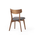 Chaises de salle à manger Chazz en bois d'hévéa rembourrées, style milieu de siècle (lot de 2/4) par Christopher Knight Home