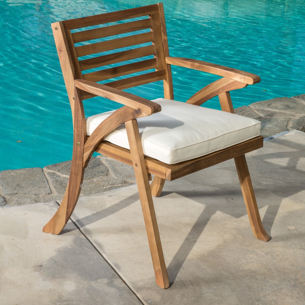 Ensemble bistrot d'extérieur Coronado 3 pièces en bois par Christopher Knight Home - N/A