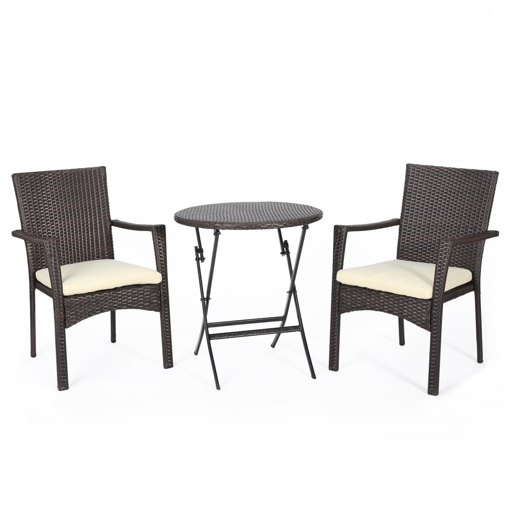 Ensemble bistrot 3 pièces en osier Elba par Christopher Knight Home