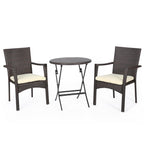 Ensemble bistrot 3 pièces en osier Elba par Christopher Knight Home