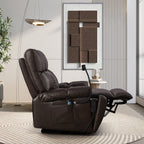 Fauteuil inclinable de massage électrique Christopher Knight Home Motors avec support pour téléphone