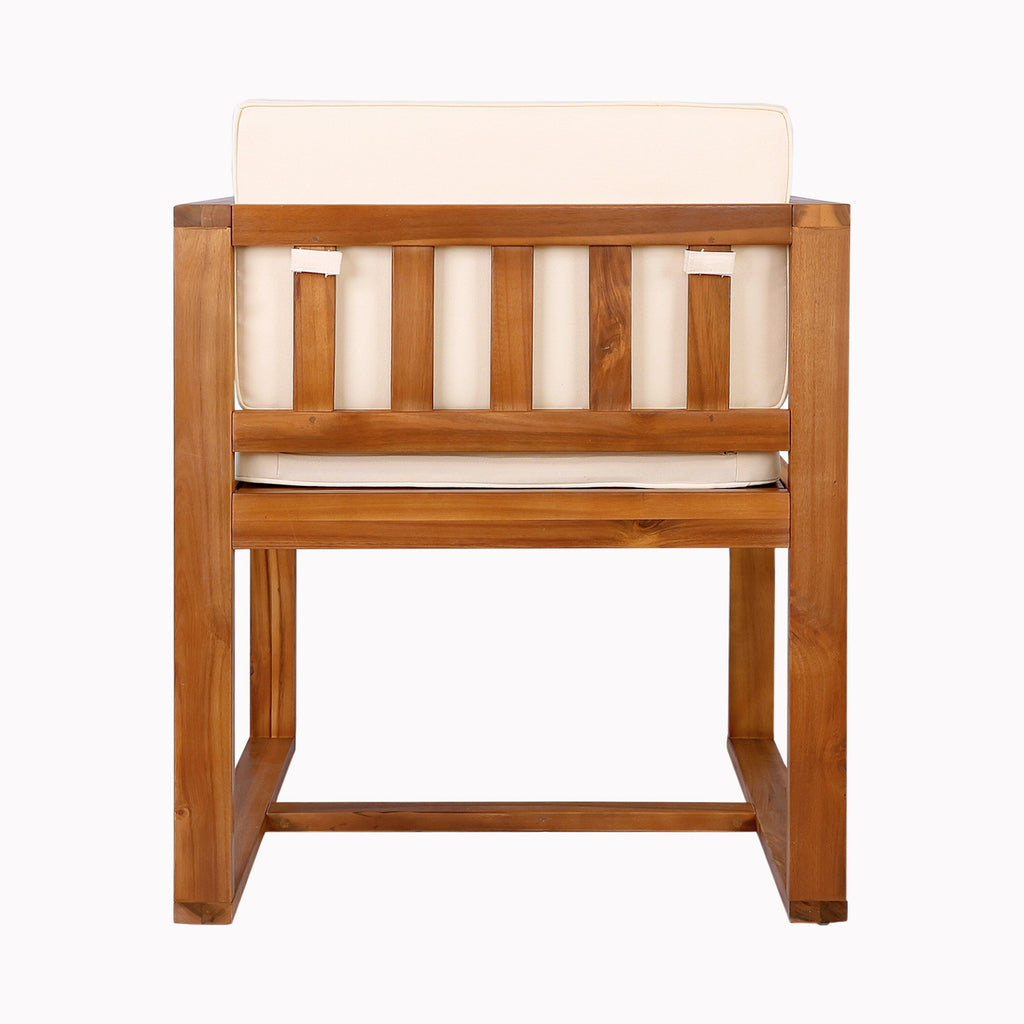 Ensemble de salle à manger d'extérieur 5 pièces en bois d'acacia rustique Christopher Knight Home