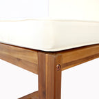 Ensemble de salle à manger d'extérieur 5 pièces en bois d'acacia rustique Christopher Knight Home