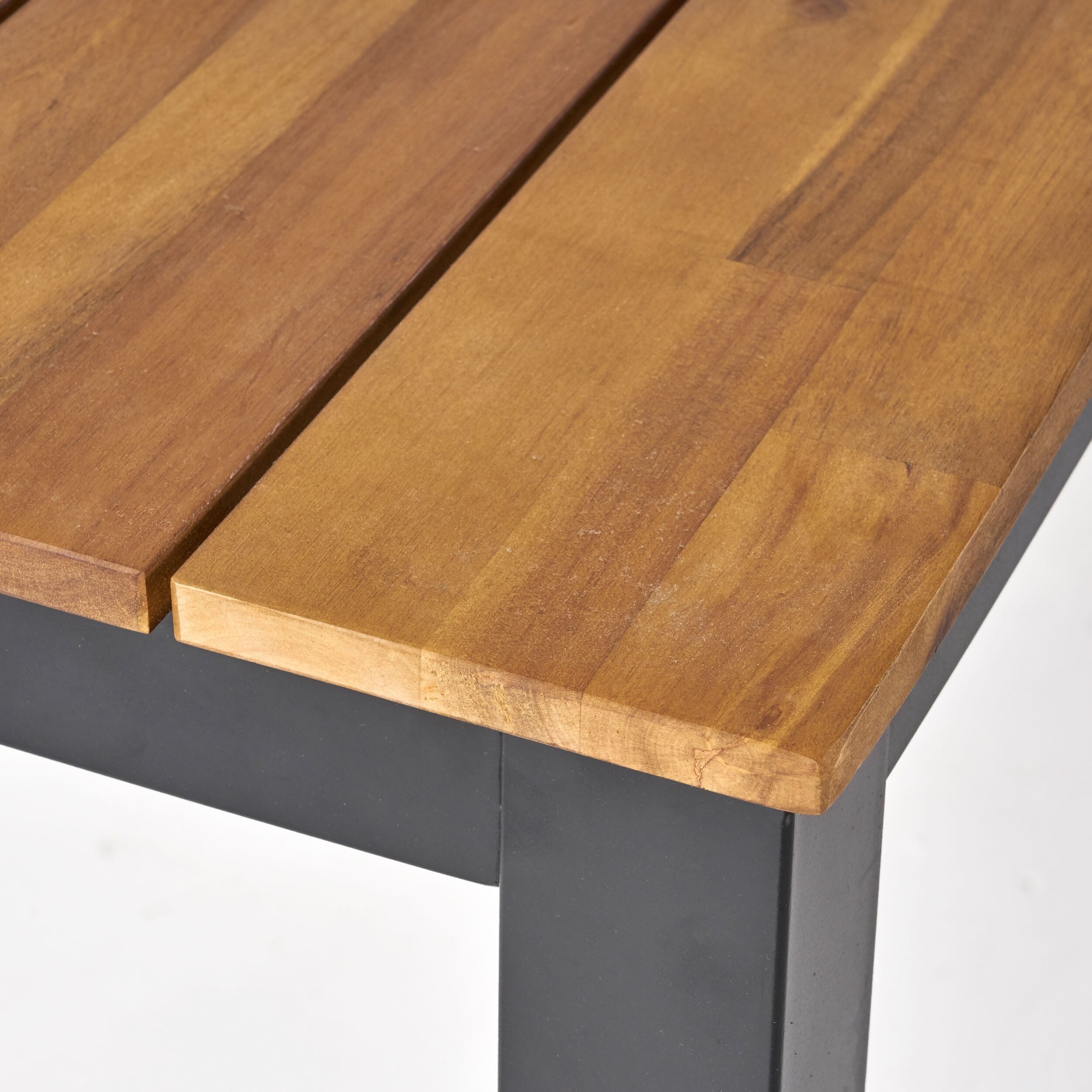 Ensemble de salle à manger d'extérieur 5 pièces en bois d'acacia rustique Christopher Knight Home
