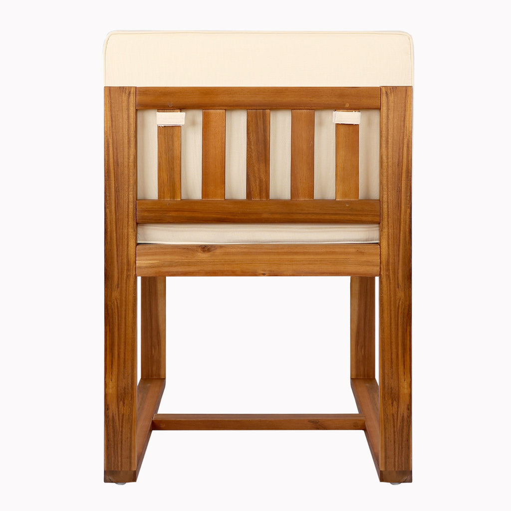 Ensemble de salle à manger d'extérieur 5 pièces en bois d'acacia rustique Christopher Knight Home