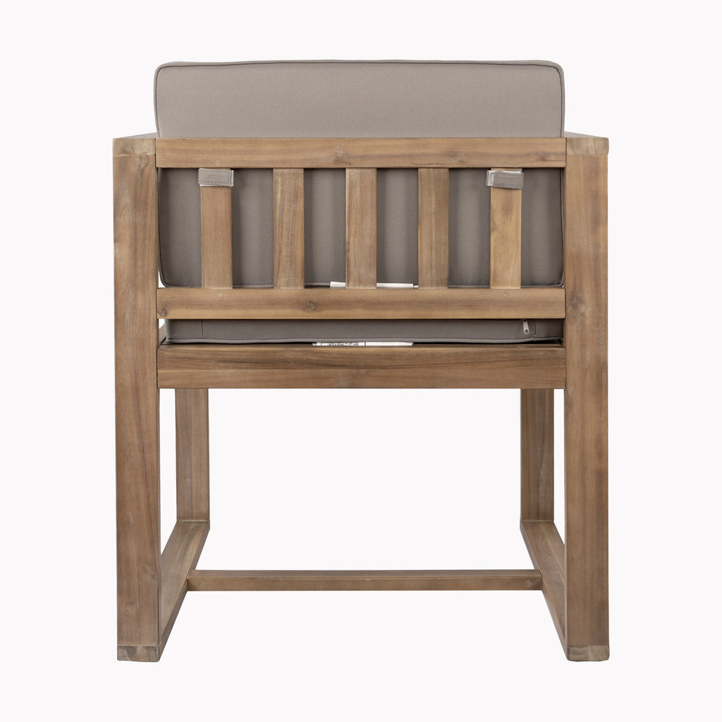 Ensemble de salle à manger d'extérieur 5 pièces en bois d'acacia rustique Christopher Knight Home