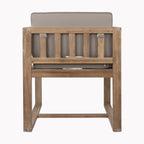 Ensemble de salle à manger d'extérieur 5 pièces en bois d'acacia rustique Christopher Knight Home