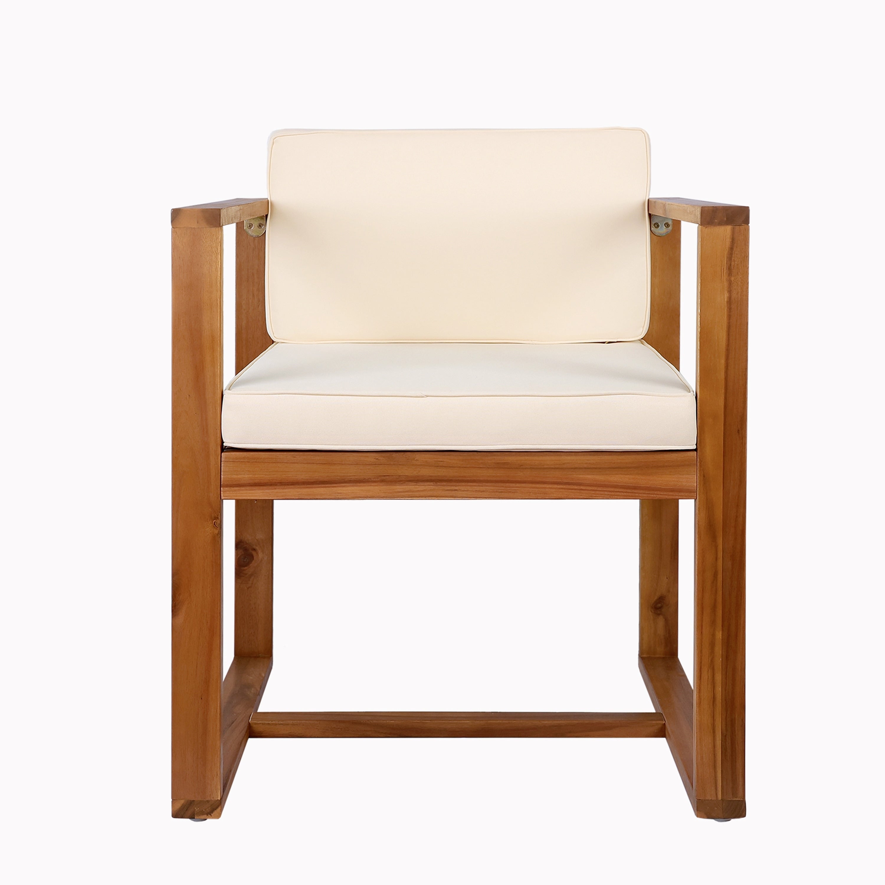 Ensemble de salle à manger d'extérieur 5 pièces en bois d'acacia rustique Christopher Knight Home