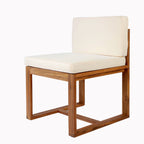 Ensemble de salle à manger d'extérieur 5 pièces en bois d'acacia rustique Christopher Knight Home