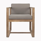 Ensemble de salle à manger d'extérieur 5 pièces en bois d'acacia rustique Christopher Knight Home