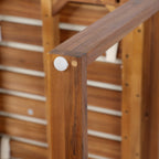 Ensemble de salle à manger d'extérieur 5 pièces en bois d'acacia rustique Christopher Knight Home
