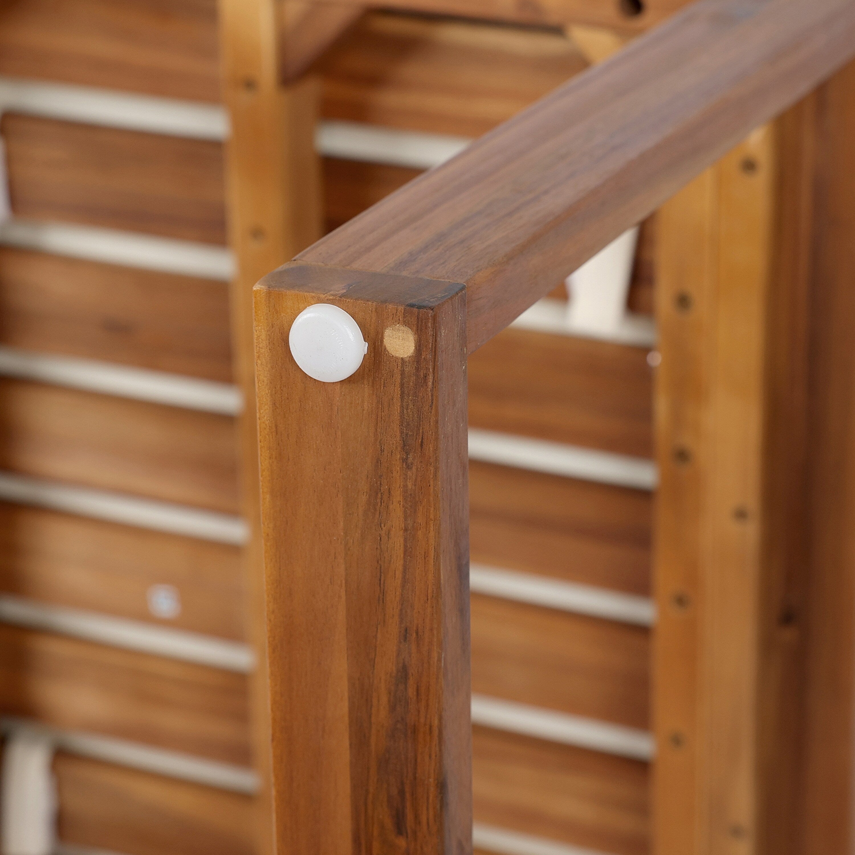 Ensemble de salle à manger d'extérieur 5 pièces en bois d'acacia rustique Christopher Knight Home
