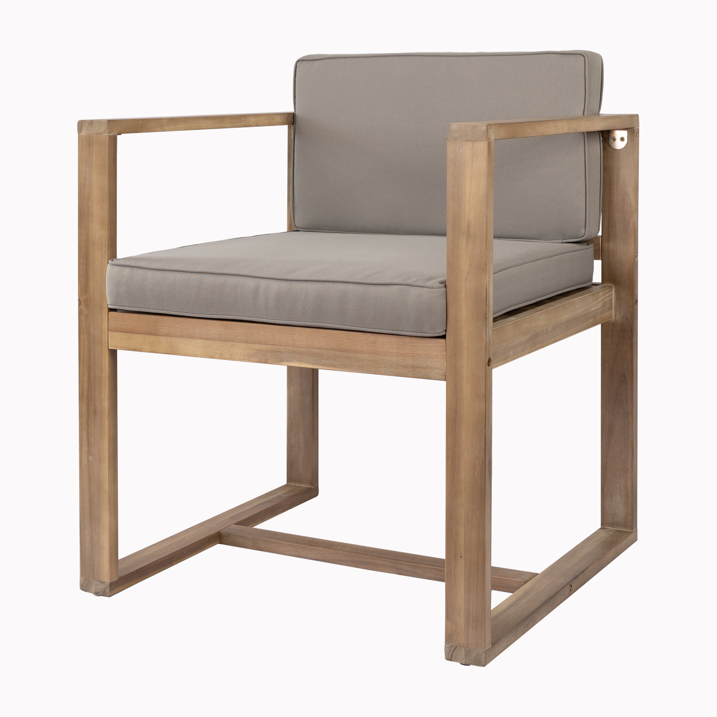 Ensemble de salle à manger d'extérieur 5 pièces en bois d'acacia rustique Christopher Knight Home