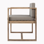 Ensemble de salle à manger d'extérieur 5 pièces en bois d'acacia rustique Christopher Knight Home