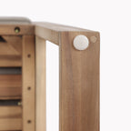 Ensemble de salle à manger d'extérieur 5 pièces en bois d'acacia rustique Christopher Knight Home