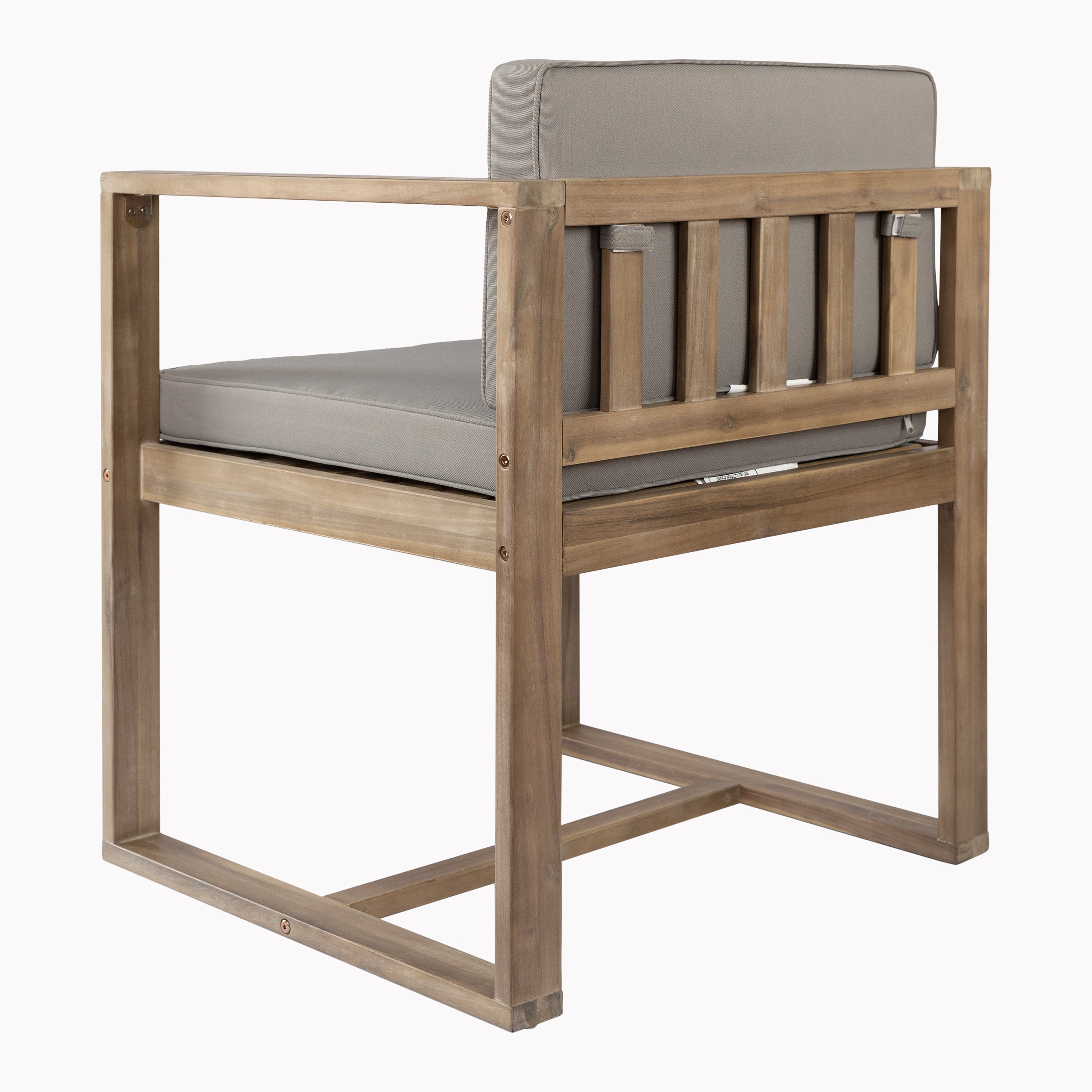 Ensemble de salle à manger d'extérieur 5 pièces en bois d'acacia rustique Christopher Knight Home