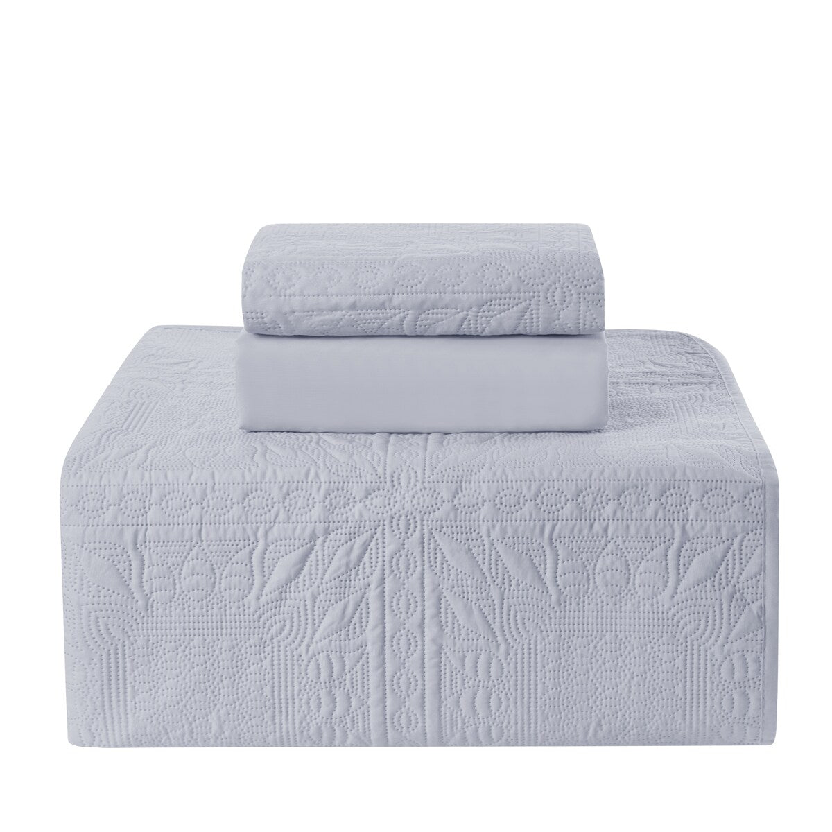 Parure de lit Clara Clark pour tout-petits, ensemble couvre-lit 3 pièces, couette matelassée toutes saisons, drap-housse et taie d'oreiller