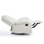 Fauteuil inclinable manuel classique rembourré en velours côtelé