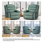 Fauteuil inclinable manuel classique en velours côtelé (lot de 2)