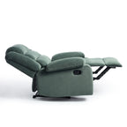 Fauteuil inclinable manuel classique en velours côtelé (lot de 2)