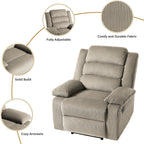 Fauteuil inclinable manuel classique en velours côtelé (lot de 2)