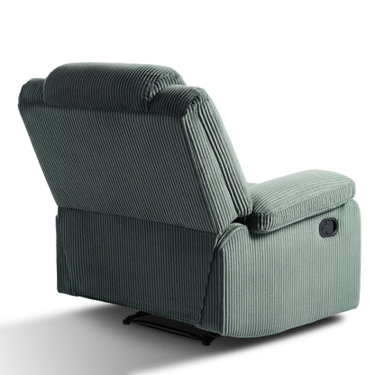Fauteuil inclinable manuel classique en velours côtelé (lot de 2)