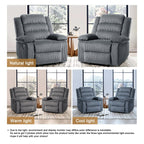 Fauteuil inclinable manuel classique en velours côtelé (lot de 2)