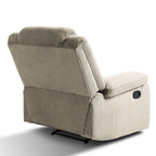 Fauteuil inclinable manuel classique rembourré en velours côtelé