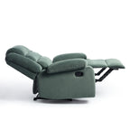 Fauteuil inclinable manuel classique rembourré en velours côtelé