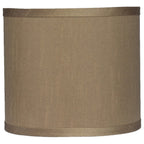Abat-jour tambour classique en fausse soie de 8 à 16 pouces disponible
