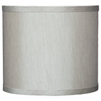 Abat-jour tambour classique en fausse soie de 8 à 16 pouces disponible