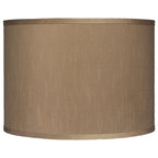 Abat-jour tambour classique en fausse soie de 8 à 16 pouces disponible