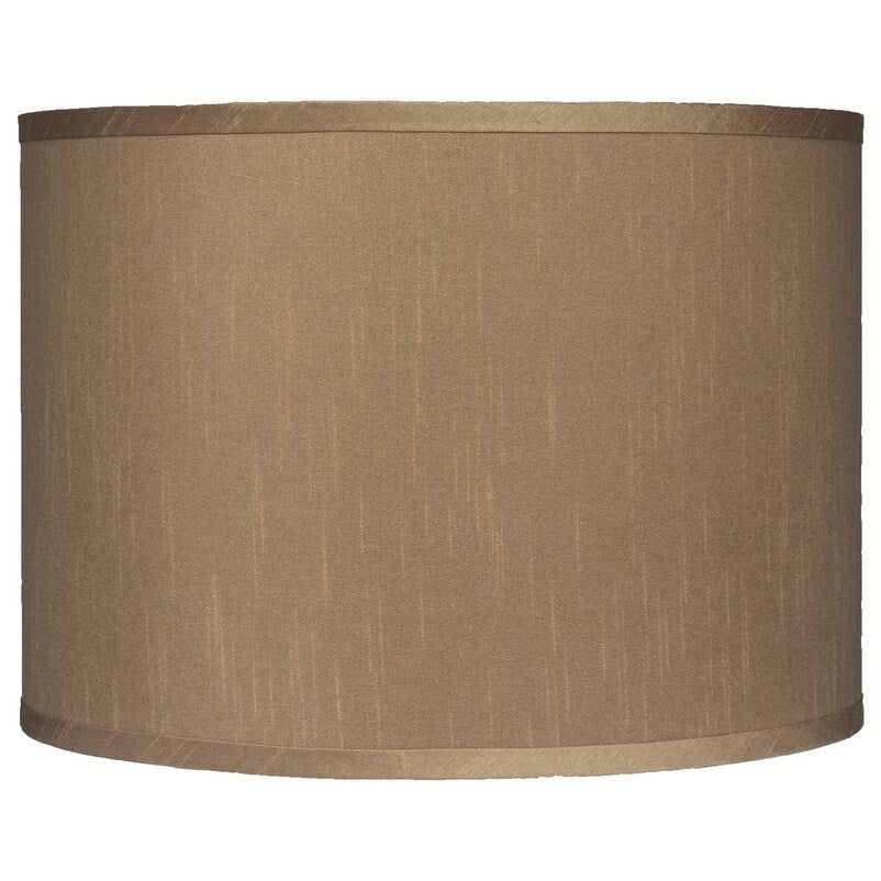 Abat-jour tambour classique en fausse soie de 8 à 16 pouces disponible