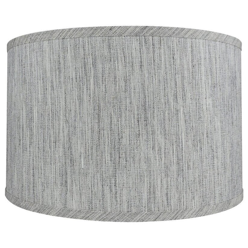Abat-jour tambour classique en lin lisse, taille inférieure : 8 à 16