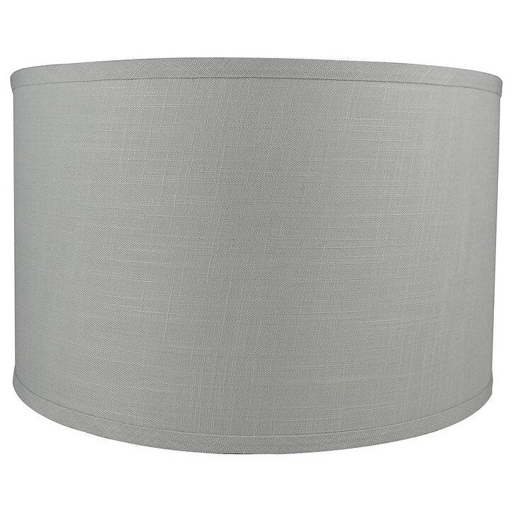 Abat-jour tambour classique en lin lisse, taille inférieure : 8 à 16